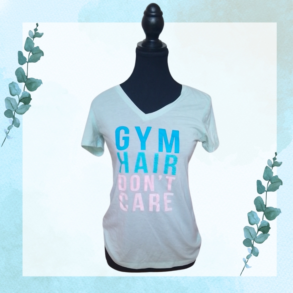 White V-Neck Graphic Tee